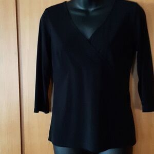 New York & Company Stretch Black Top  Size S